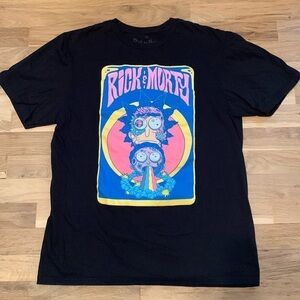 Adult Swim Rick & Morty Graphic Screen Printed Short Sleeve Tee Unisex M